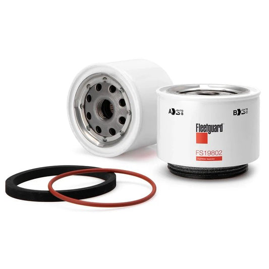 Fleetguard FS19802 Fuel/Water Separator Spin-On Filter — 10 Micron (Racor R12T)